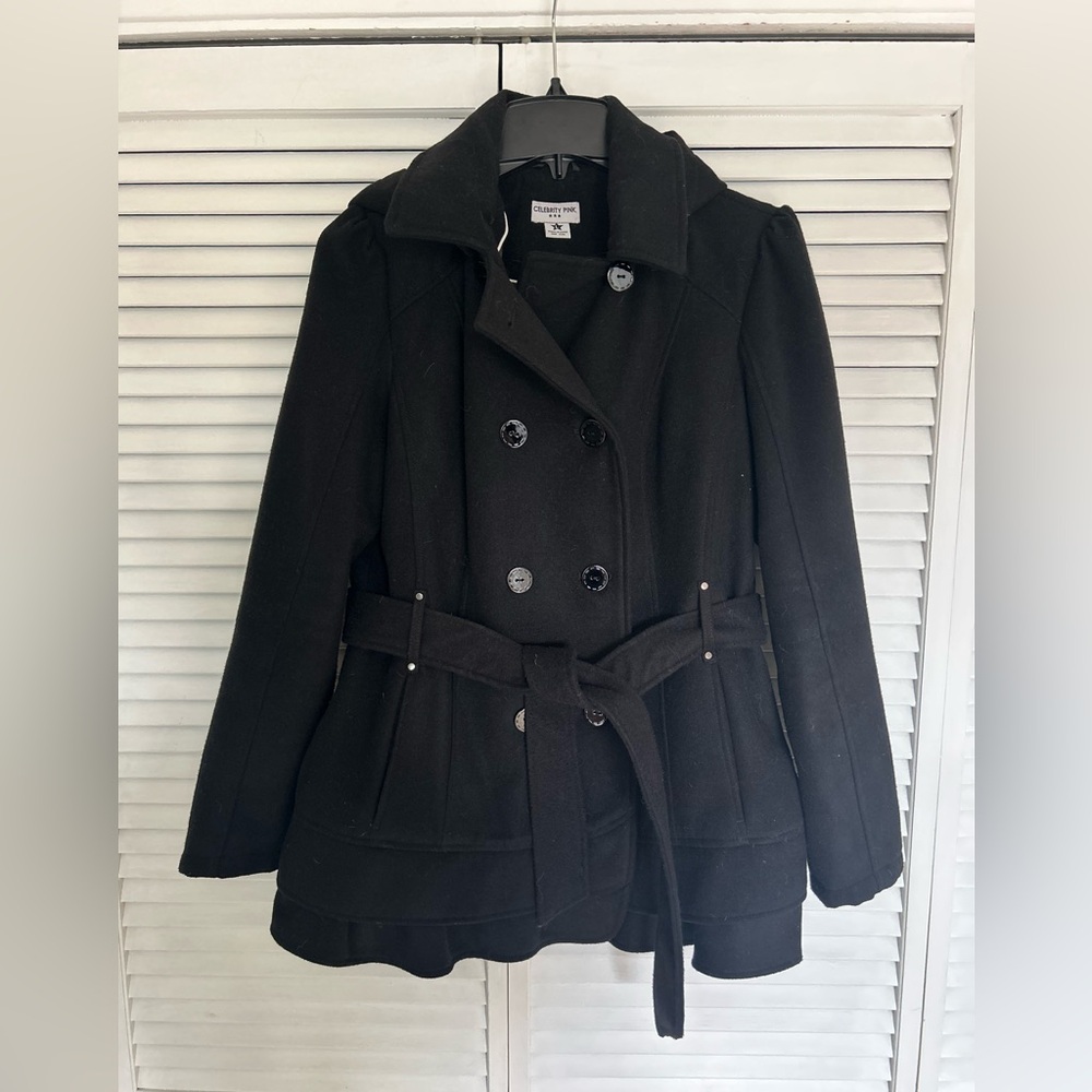 Celebrity pink coat